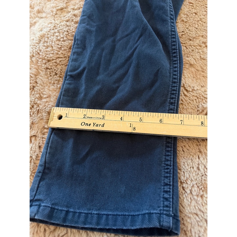 Banana Republic Aiden Slim Fit Chino Pants Mens 32x30 Navy Blue Cotton Stretch - Picture 2 of 7